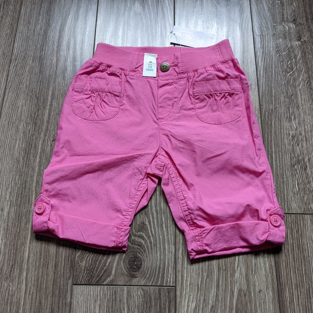 [KIDS 2/$20] NWT Baby Girl (12M) - CHILDREN'S PLACE Pink Convertible Pant